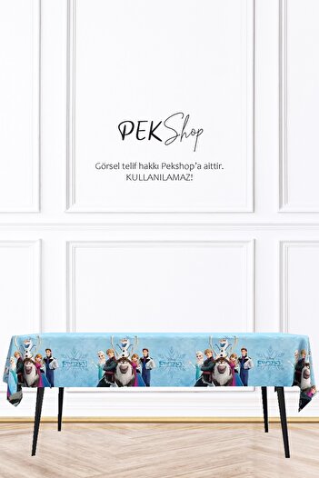 PEKSHOP Frozen Concept Elsa Tablecloth Elsa Concept Birthday Tablecloth