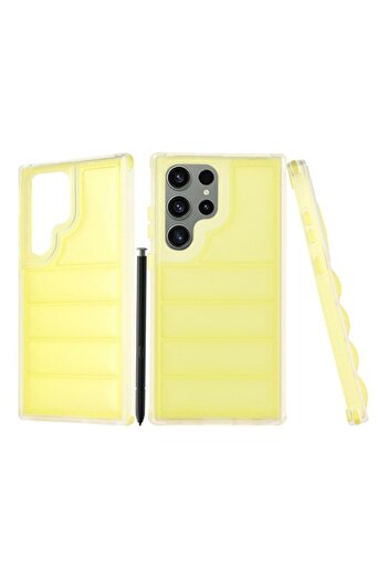 Dali Protective Case for Samsung Galaxy S23 Ultra, Wave Shield, TPU, Yellow