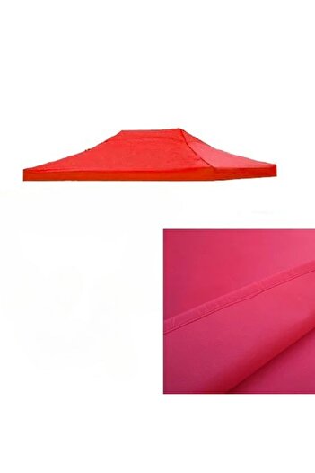 Flippy Tarpaulin, awning for pavilion tent roof, 3 x 4.5 m, waterproof, covered in 700D, Red