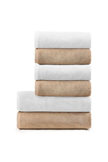 OEM Set 6 premium towels, Pure Terry, 100% cotton, 580gr/m2, very soft, OEKO-TEX certified