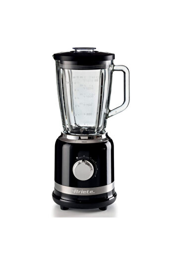 ARIETE Blender MODERNA 0585/02, 1000W, 4 lame, 1,5 l, 4 viteze + pulse, Cană de sticlă, Negru