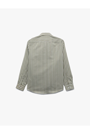 Koton Regular Fit Long Sleeve Classic Collar Cotton Poplin Shirt