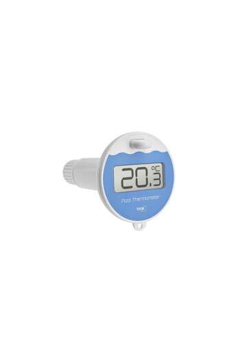 TFA Digital Room Thermometer and Hygrometer with Wireless Pool Sensor MARBELLA, Black, 30.3066.01