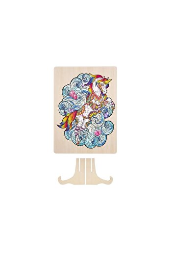 GRAFİX Wooden puzzle Unicorn, 130 pieces