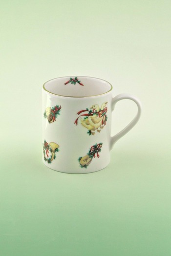 Bursa Porselen Dekor Christmas Toys Gold Gilded Porcelain Mug