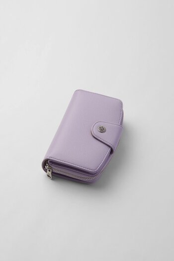 CENGİZ PAKEL Medium Size Snap Detailed Women's Wallet/Portfolio - 65300 - Lilac