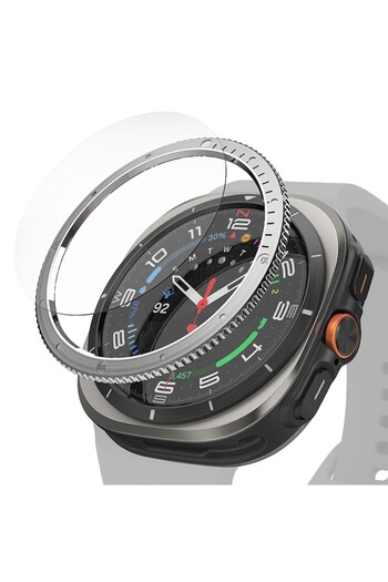 Stef's Cat Frame for Samsung Galaxy Watch Ultra 47mm, U54, Metal, Silver