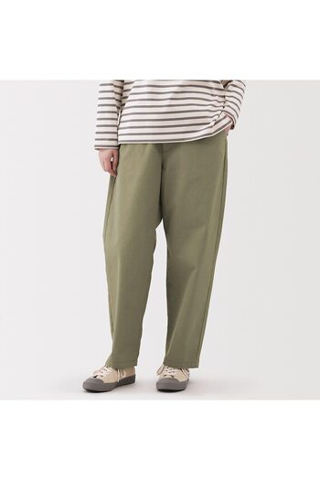 Muji Washed Cotton Easy Tapered Pants