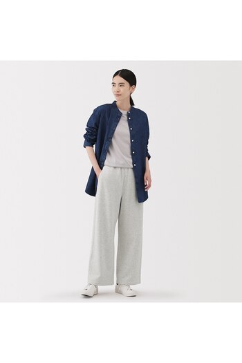 Muji French Terry Sweat Wide Pants