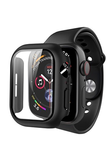Danex Protective Case for Apple Watch 7 41mm + Screen Guard, D94, Lexgard, Deep Dark