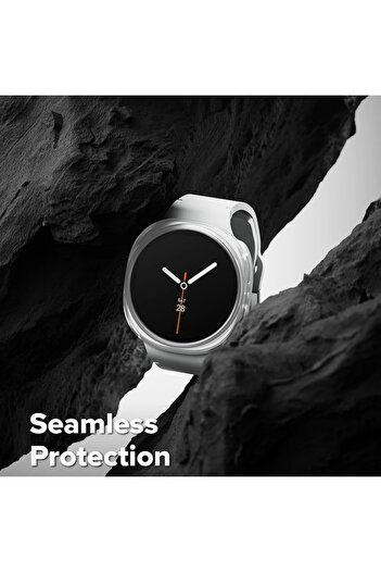 Danex Protective Case for Samsung Galaxy Watch8 Classic set 2, Slim, V46, Lexgard, Transparent/Matte Black