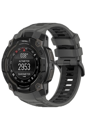 Stef's Cat Strap for Garmin Instinct 3 45mm/Instinct 3 45 Solar, V73, Polycarbonate, Gray