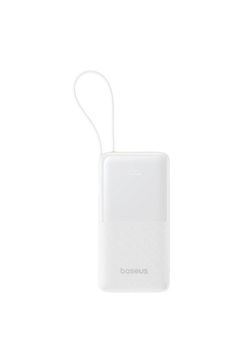 Baseus External Battery 10000mAh, 20W, Built-in Type-C Cable, O42, Silicon, Bipow 2