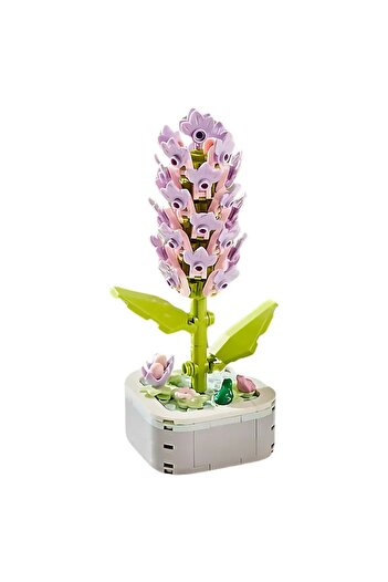 Innovium Innovium™ 3D Purple Lilac Flower Construction Set, Realistic Potted Model, 128g, 19.5 ×14 × 4.2 CM