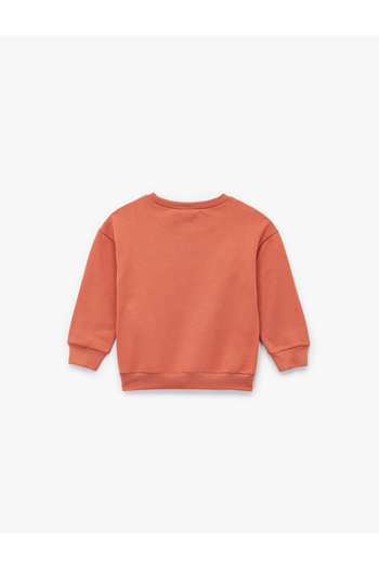Koton Shardonlu Tiger Embroidered Long Sleeve Crew Neck Sweatshirt