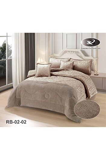 MİNG Lİ Classic 6-piece double winter bedspread with rabbit fur