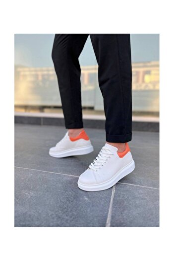 Lucy Shoes Kb-Dx3 White Genuine Leather Casual Men's Shoes