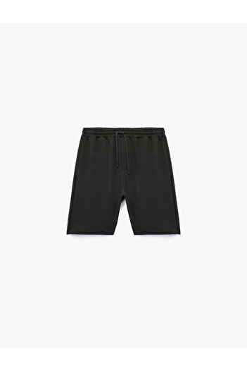 Koton Cotton Comfortable Fit Pocket Detailed Waist Tie-Up Sports Shorts