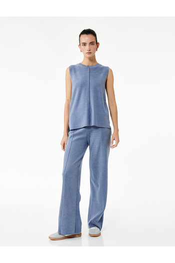 Koton Basic Crew Neck Knitwear Sleeveless Sweater