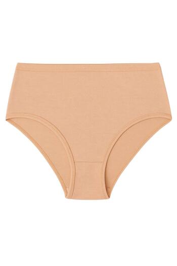 LİBELLA İÇ GİYİM Women's Panties High Waist Plus Size 5 Pack Cotton Lycra - Black, White, Skin Colors