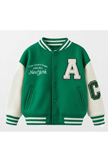 Tiny Boy's Collage Style Fabric Jacket