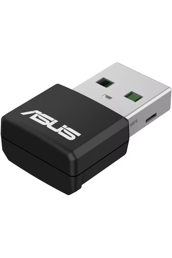 ASUS Adaptor wireless USB-AX55 Nano, AX1800, Wi-Fi 6, OFDMA, MU-MIMO