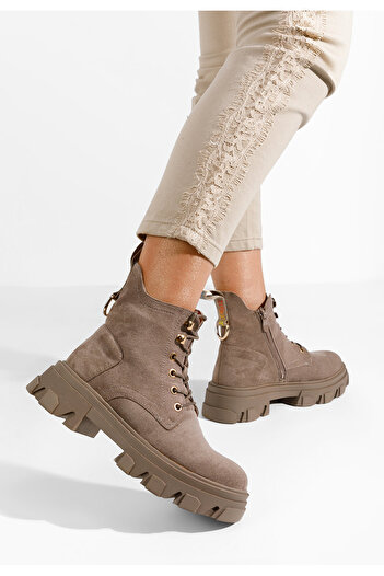 B T Shoes Αρβυλάκια γυναικεία Karinia Χακι