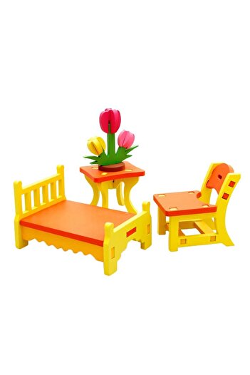 SAMTOYS Wooden Model Furniture Set Toy - Play House Items
