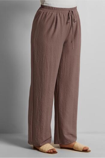 Alvina Wide Leg Large Size Pants 70861