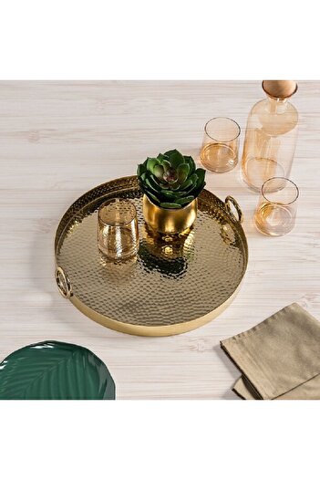 Dallaty Gold serving tray 36*36*6.5 cm