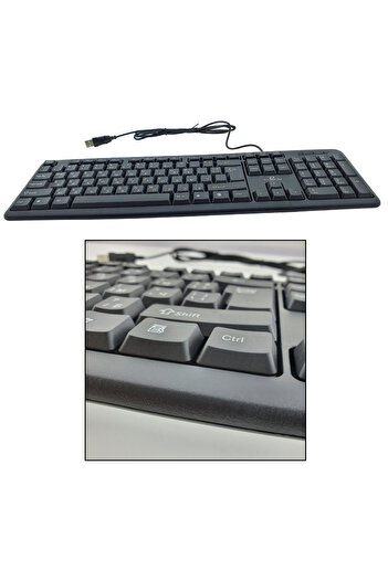 Titanum Standard keyboard, wired and USB connection, BG 92686, 104 keys, Bulgarian layout, black