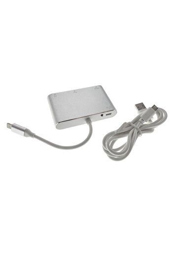 Diversi Producatori AV adapter with 8-pin Lightning male connector to HDMI female, VGA female and 3.5mm audio jack
