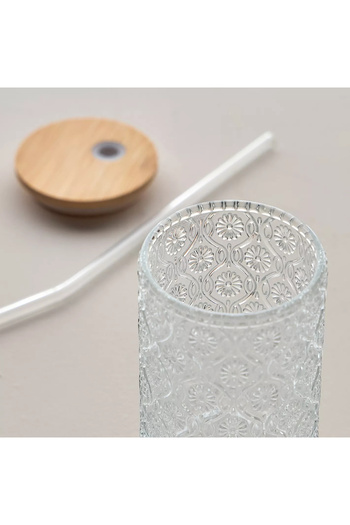 Generic Damask Glass Sipper - 295 ml