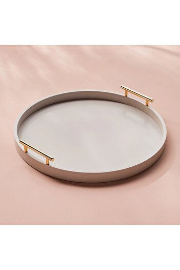 Generic Luxe Wooden Serving Tray - 35 cm