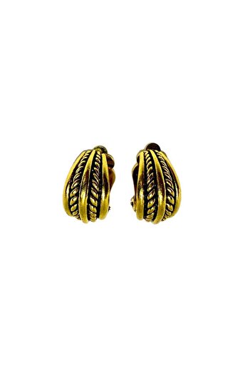Pursehuit Emmah Earrings, Clips, Gold C1