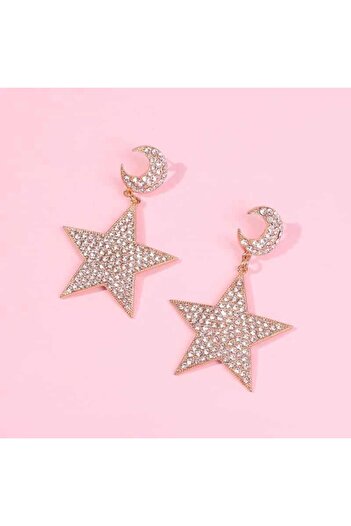 Pursehuit Gold-colored earrings, star shape, Irma C2 OUT