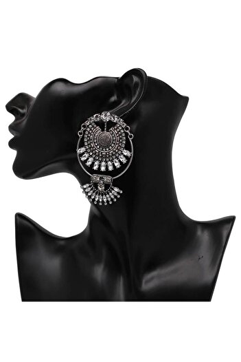 Pursehuit Silver earrings with stones Alinda C3