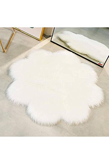 Generica Soft Round Shaggy Rug - Large 150 x 150 cm - Luxurious Silky White