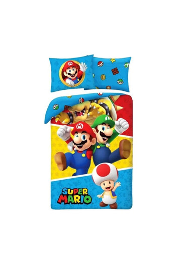 Super mario Bros Bed cover 140×200cm, 70×90 cm
