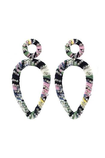Pursehuit Green earrings, leaf shape, Renne C1 OUT