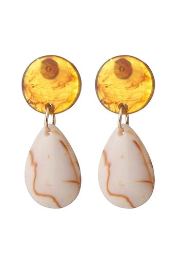 Pursehuit Gold earrings, teardrop shape, Othelia C9