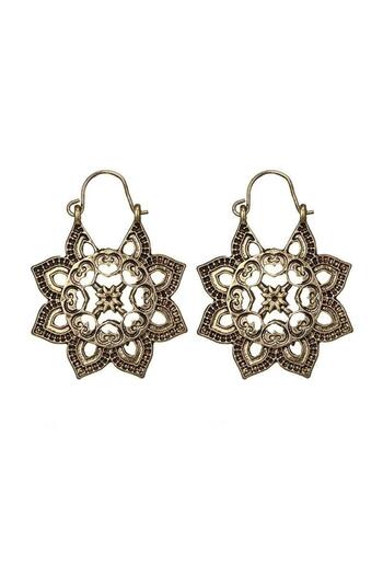Pursehuit Gold earrings, sun shape, Odett C7 OUT