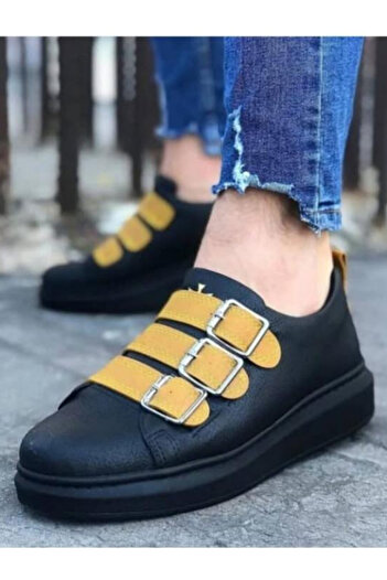 Wagoon Yellow Buckle Thick Sole Men's Shoes