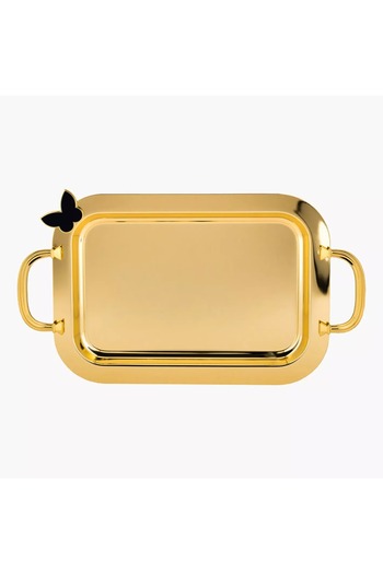 Generic Al Saif 3-Piece Stainless Steel Serving Tray Set