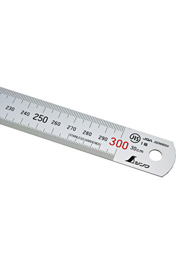 SHİNWA 30cm -12 Inch Steel Ruler