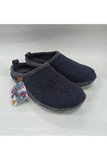Monalisa Home Luxurious and Showy Winter Navy Blue Color Slippers, Size 40-41