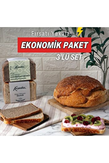 Kersendüz %100 Ekşi Mayalı (Artizan-Karabuğday-Tost Ekmeği)