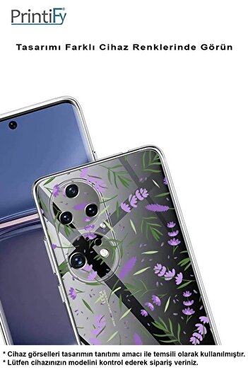PrintiFy Huawei Honor 200 İle Uyumlu Water Color 3 Baskılı Kamera Korumalı Şeffaf Kılıf