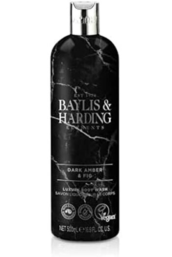 Baylis & Harding and Elements Dark Amber Fig Luxury Body Wash 500ml | Moisture Rich | Dermatologist