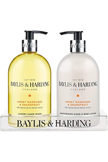 Baylis & Harding Sweet Mandarin & Grapefruit Hand Wash & Body Lotion Set 2 x 500ml